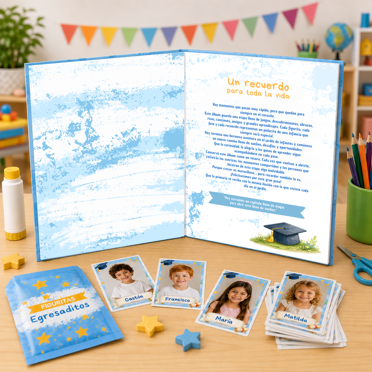 KIT PROFESIONAL EGRESADITOS EDITABLE + 7 BONOS DE REGALO