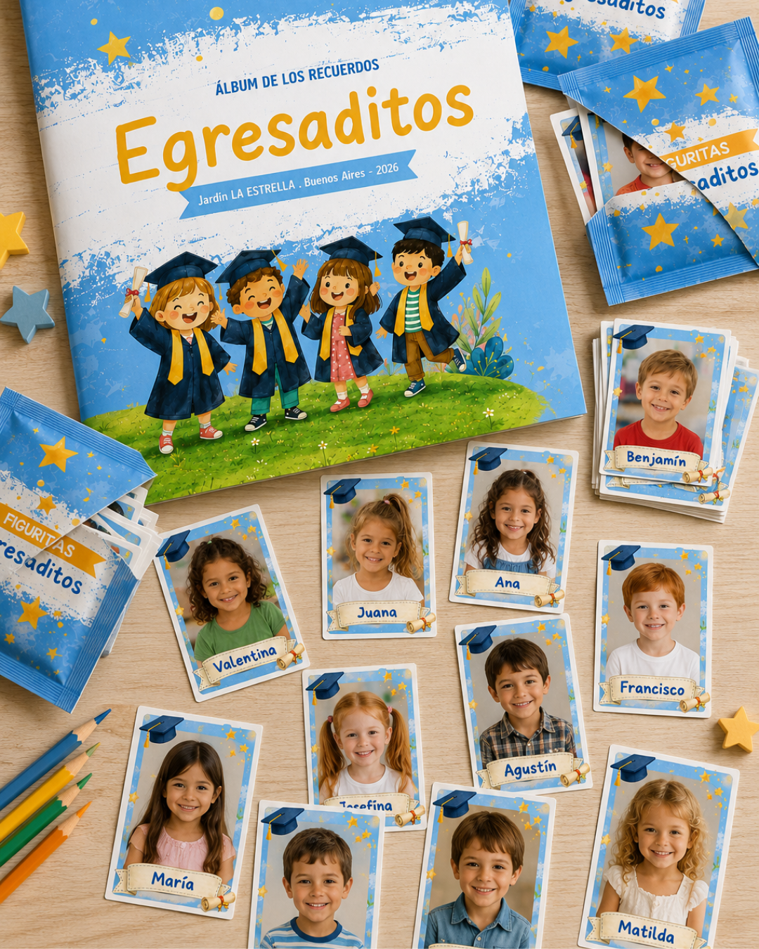 KIT PROFESIONAL EGRESADITOS EDITABLE + 6 BONOS DE REGALO